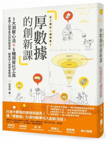 【百工裡的人類學家2】厚數據的創新課：5個洞察心法Ｘ6種視覺化工具，掌握人類學家式的系統思考，精準切入使用者情境