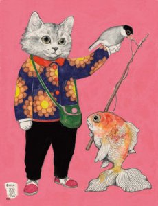 Higuchi Yuko作品集：貓、蘑菇、女孩的奇想世界 圖片 6