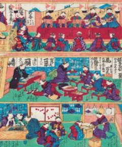 貓咪浮世繪：貓奴畫家打造的明治喵星人小鎮，復古貓漫畫、貓畫、貓咪紙娃娃圖鑑 圖片 5