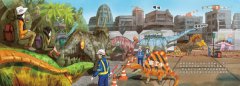 【驚奇交通工具套書】（二冊）：《恐龍巴士大驚奇》、《昆蟲電車大出動》(特別大翻頁+生物小圖鑑) 圖片 5